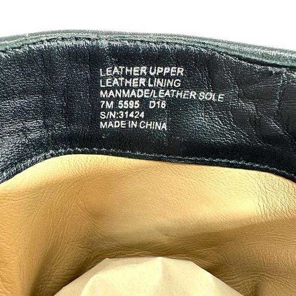 Tory Burch Boots Size 7 M Black Leather Gold Logo Hallie Mid Shaft Short Riding - Picture 12 of 13